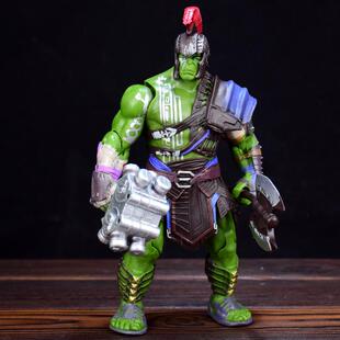 雷神诸神黄昏电影人物角斗士手办关节可动绿巨人浩克儿童玩具摆件