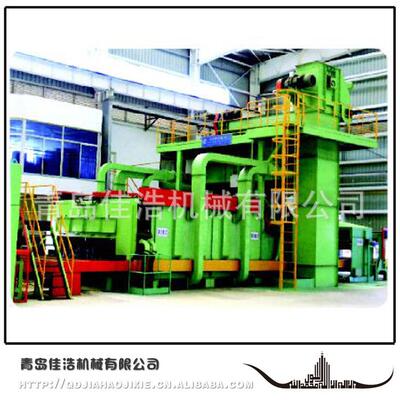 青岛抛丸机厂家直销QH6915辊道通过式定制抛丸机