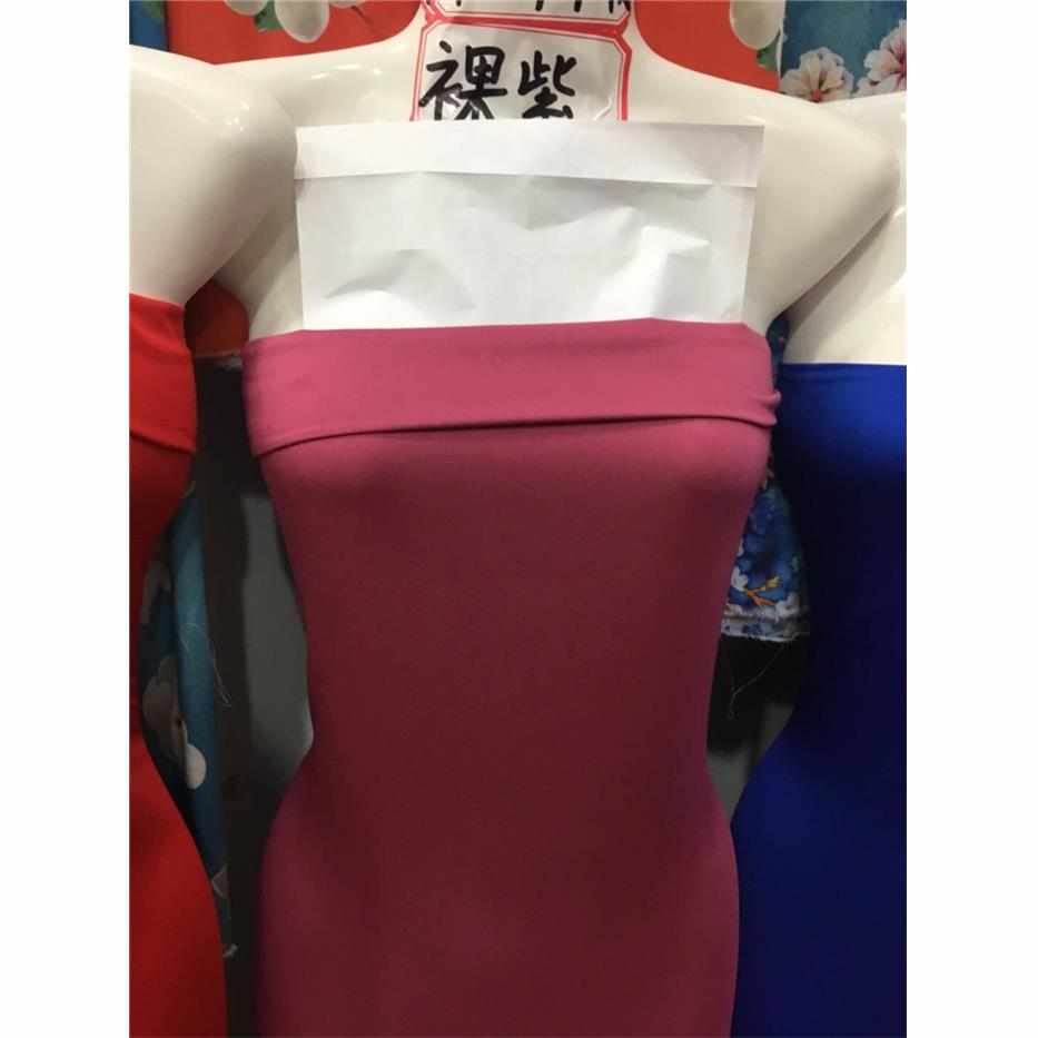 弹力卡莱棉布料80支棉绸夏季服装面料纯色人造棉高弹透气吸汗高档