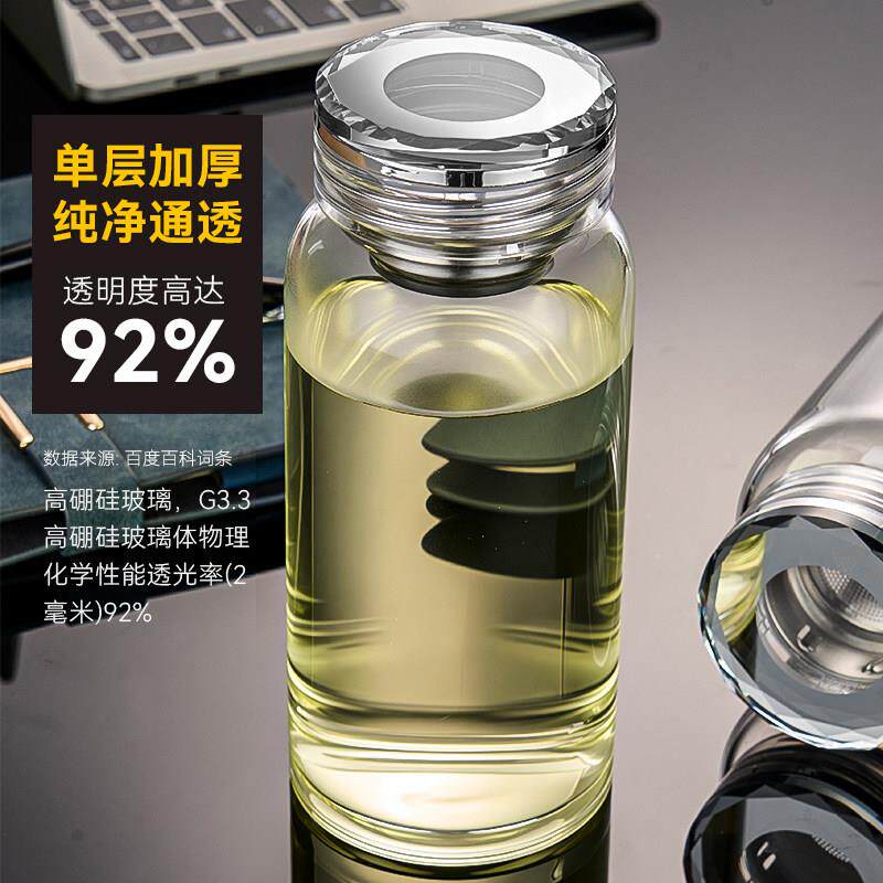 玻容璃杯大量水杯2026茶新款男女办公室泡茶TBL564-0杯水分离士杯