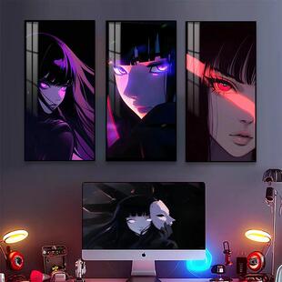 火隐忍者日向雏田led灯发光挂画网吧网咖装饰画电竞酒店房间壁画