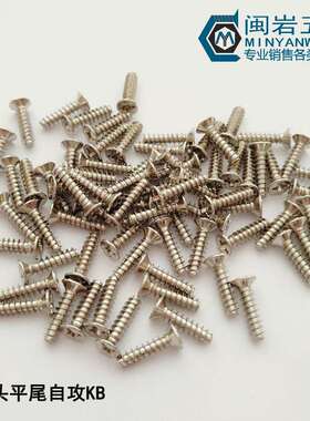 供应平头十字平尾自攻KB1.2*2-10不锈钢304沉头十字平尾自攻