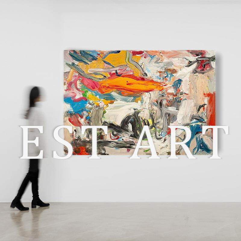 顺丰Est Art 肌理手绘油画《城笙》艺术装饰画玄关客厅挂画立体风