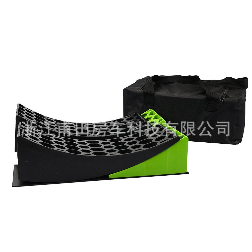 房车拖车塑料止轮块套装挡车块停车楔止轮器三角块带防滑垫