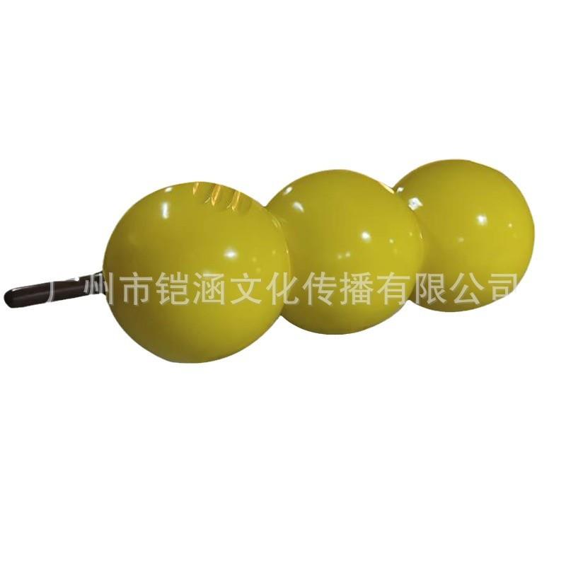 仿真鱼蛋模型玻璃钢雕塑网红引流门头立体超大鸡蛋仔肉丸泡沫雕塑