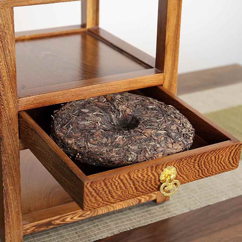 边柜茶具茶收纳柜80032子鸡饼木茶桌小侧柜边几可移动小桌茶子带