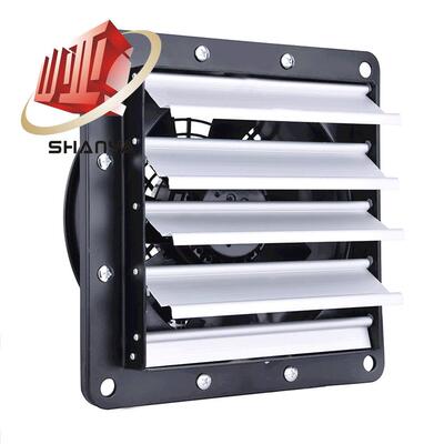 外转子轴流风机方形百叶YWF4E-300家用通风换气除异味 壁式排风扇