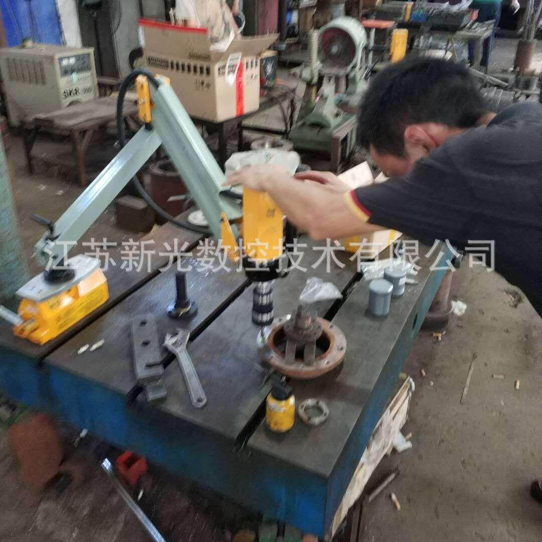 高效保修一年新光数控电动攻牙机法兰件自动螺纹D5-20W智能万向