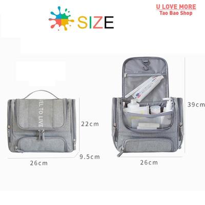 Waterproof Men Hanging Cosmetic Bag Travel Organizer Makeup