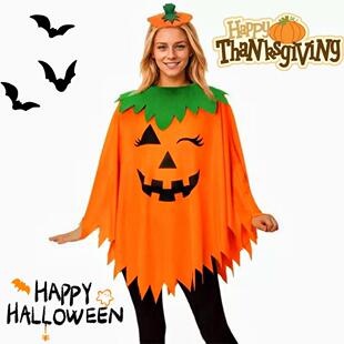 Halloween Cloak Party pumpkin Cloak cappa Festival costumes