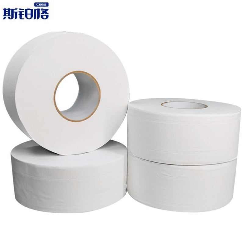 斯铂格卷纸大盘纸厕纸卫生纸家庭酒店商用大筒纸整箱12卷450g-四
