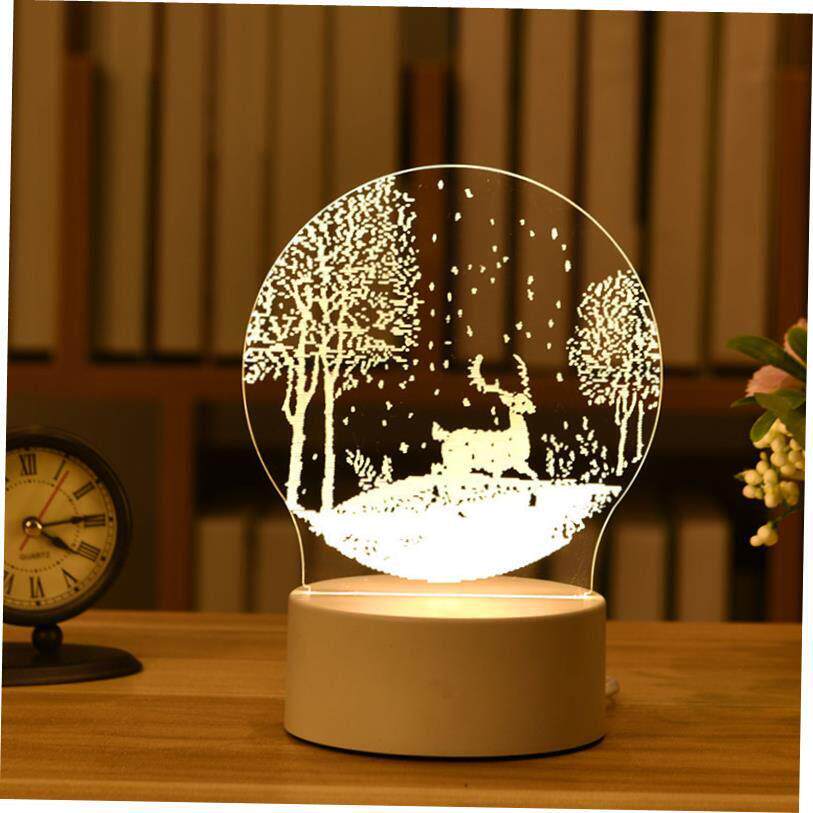 Christmas Decorations for Home Tree Elk Christmas 3D Acrylic