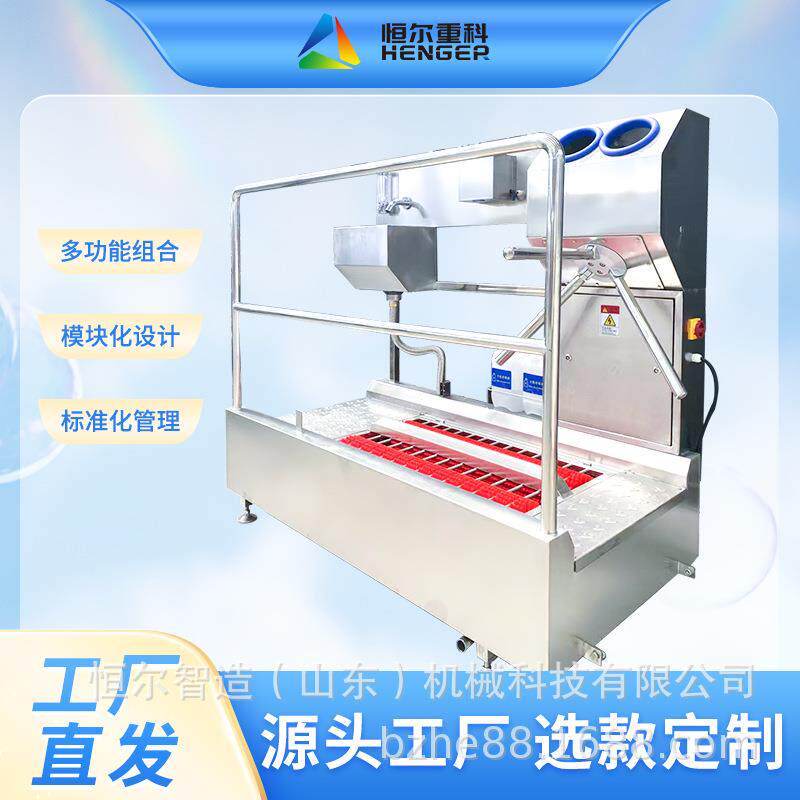 全自动洗靴机水鞋鞋底鞋帮清洗设备工程用洗鞋机双通道矿用洗靴机