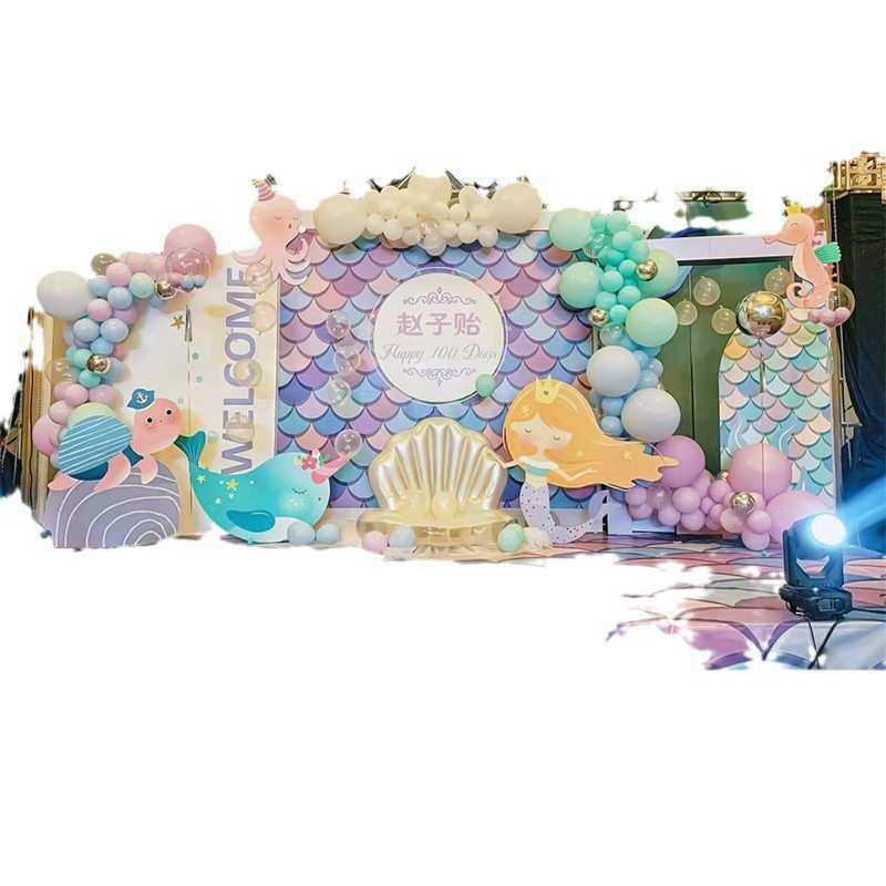 美人鱼公主主题生日装饰场景布置女孩10岁儿童气球派对背景墙kt板,节庆用品/礼品,气球,淘宝优惠券,粉丝福利购,淘宝优惠卷