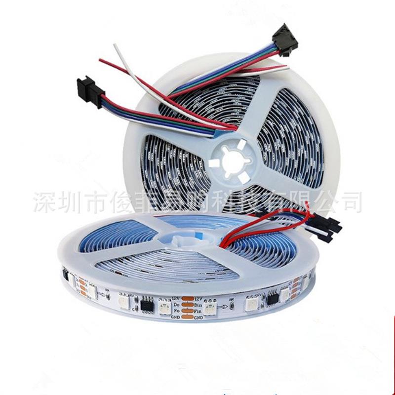 5050RGB幻彩灯带带断点续传16703KTV酒吧宴会厅跑马led可编程灯条