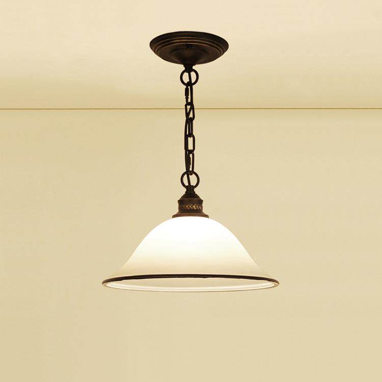 单头吊灯餐厅吧台楼梯小茶室阳台衣帽间创意个性美式复古铁艺玻璃