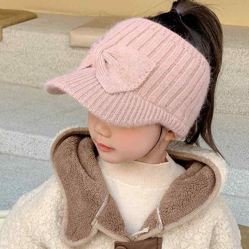 女童儿童可扎马尾帽子洋气时髦冬