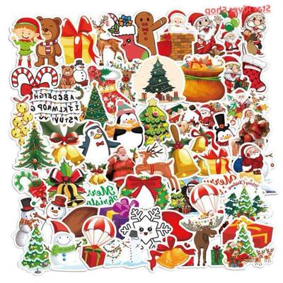 Graffiti Christmas Stickers Halloween Aesthetic Cute Window