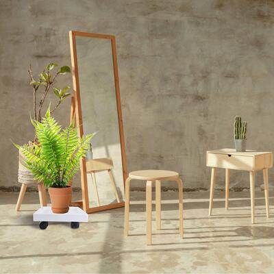 Casters Square Tray Plant Pot Holding Base Plate Flowerpot