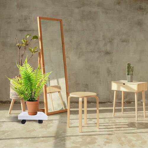 Casters Square Tray Plant Pot Holding Base Plate Flowerpot