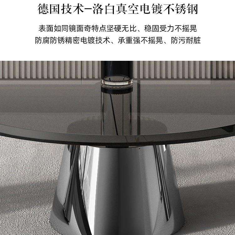 圆形茶几边几家用小户型客厅咖啡桌不锈钢银白色钢化玻璃角几轻奢