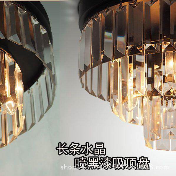 厂家 led灯具新款水晶吸顶灯走廊灯圆形 过道灯 吸顶灯 卧室