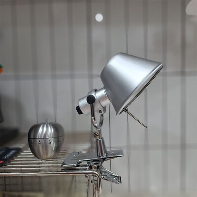 Artemide932阿特灯米德夹子照明角度调节小台卧床室氛围头小夜灯