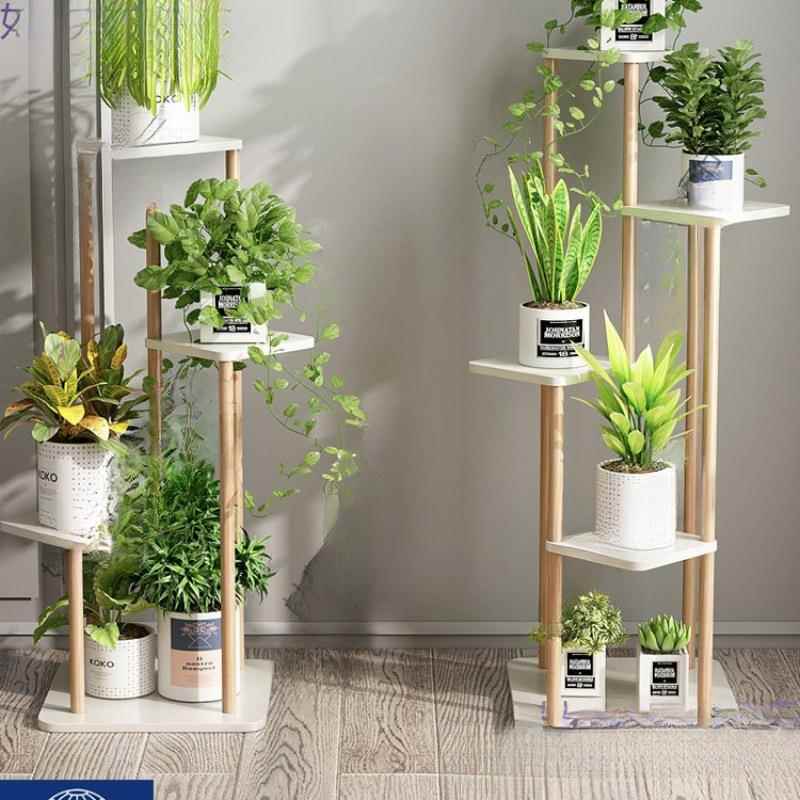 奢轻花架台置物架室内装饰地客阳厅简约花盆架子落式妙梦贸易多层