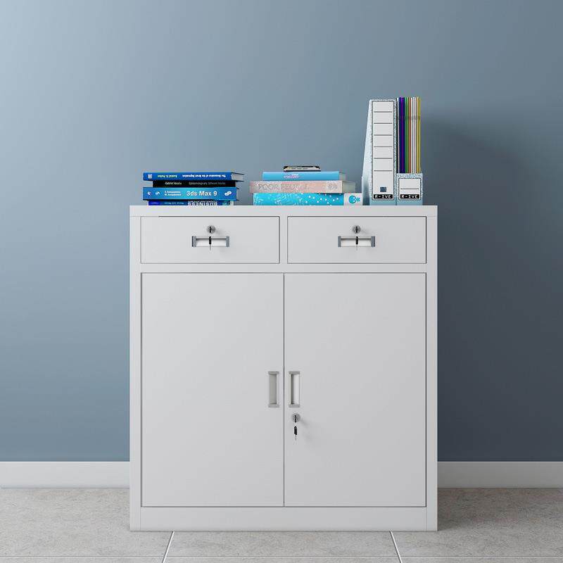 桌矮柜铁皮档案AG柜资料柜文柜件柜办地公室边抽屉柜小活动柜落柜