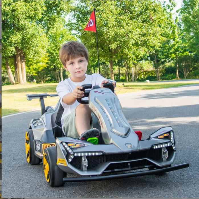 儿童卡丁车电动可漂移F1玩具汽车可坐小孩大人亲子车遥控四轮童车