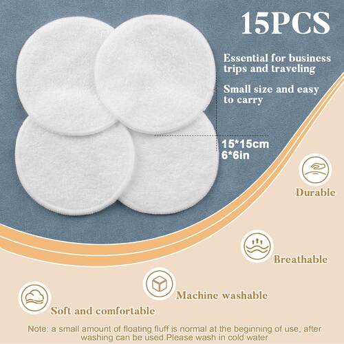 Reusable Makeup Remover Pads Cotton Rounds Removal Cleansing