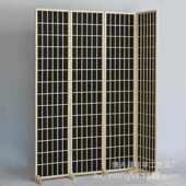 日式 屏风可移动折叠家居木质客厅隔断办公室现代酒店落地格子屏风