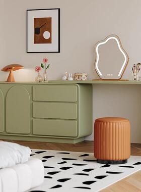 法式中古风实木梳妆台斗柜一体轻奢复古大小互户型卧室化妆收纳柜