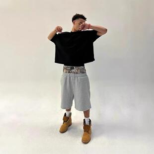 Casual Baggy Men Women Clothing Y2K Embroidered Camouflage