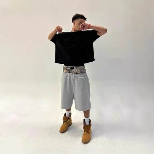 Casual Baggy Men Women Clothing Y2K Embroidered Camouflage