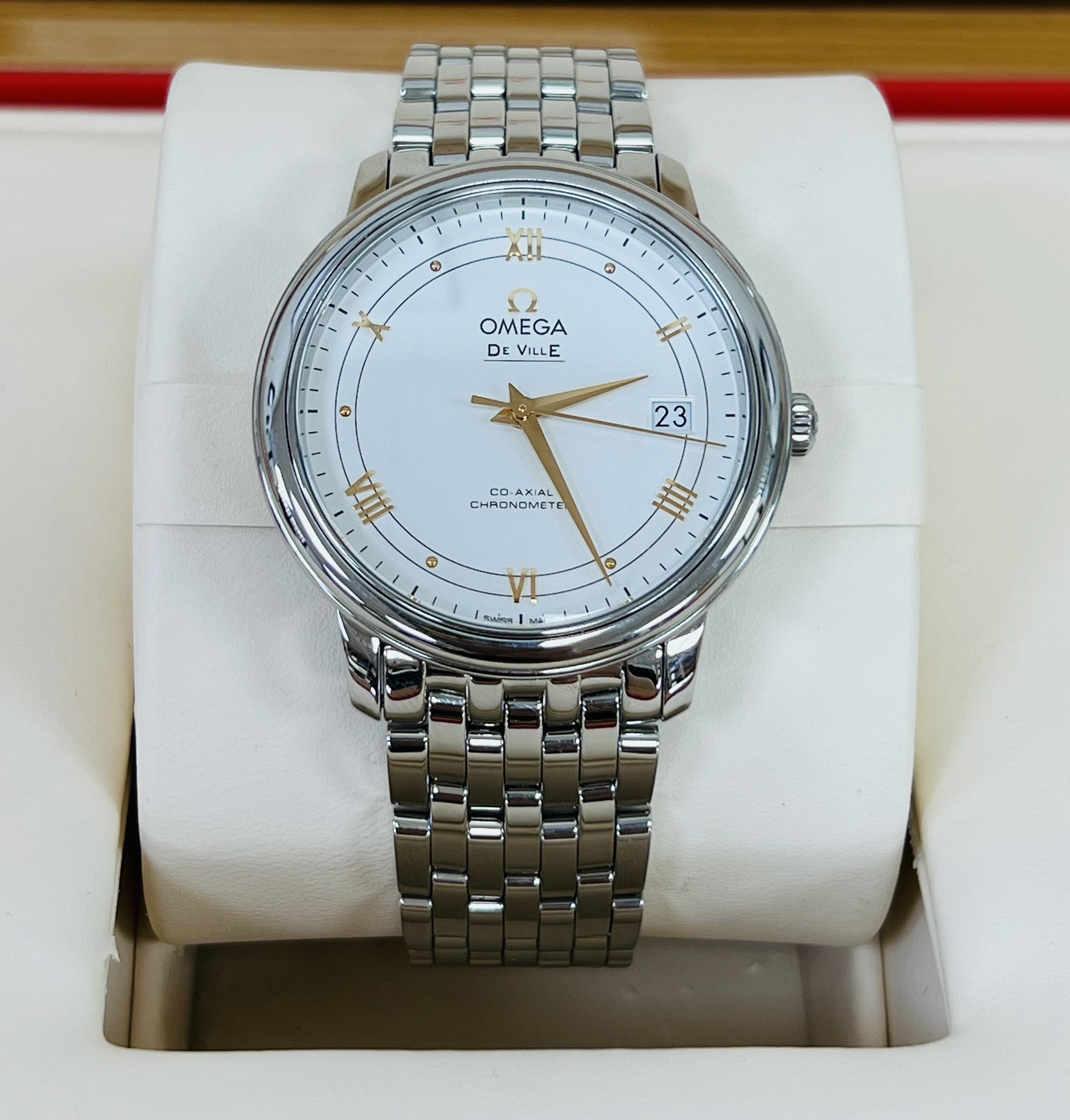 [9.8新]欧米茄碟飞手表男款自动机械男士腕表424.10.37.20.02.002