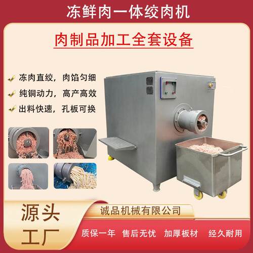 工业级300型绞肉机宠物食品加工专用大型绞肉机冻肉冻板绞碎机