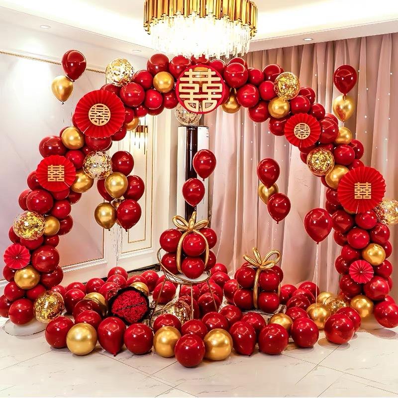 新款直销气球拱门支架婚房布置套装婚庆开业装饰订婚婚礼场景拱形