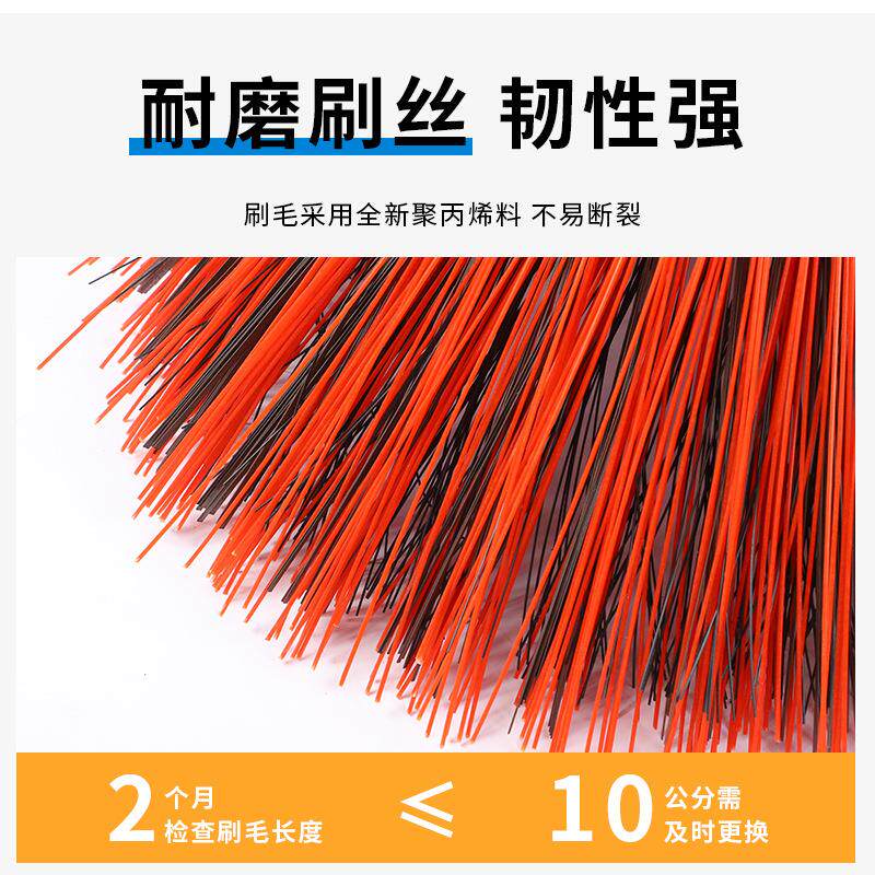 扫路机圆盘刷滚刷钢丝钢片混合尼龙丝扫路刷环卫车人字形扫地刷