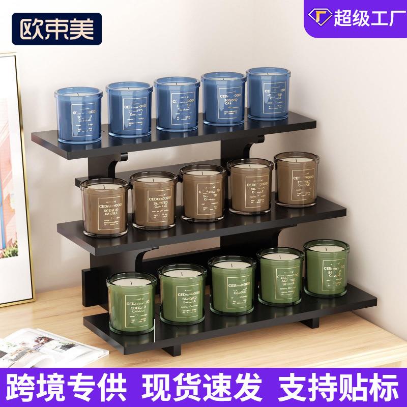 跨境桌面收纳架手办玩具陈列架桌台摆件分层式模型展示台放置架图片
