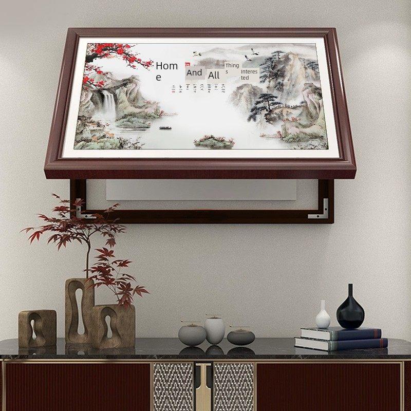 嘉禾万世兴仪表箱装饰中国山水风光开关屏蔽箱壁画餐厅配电箱挂画