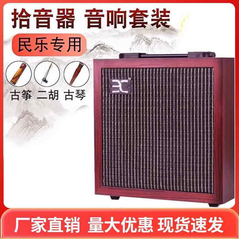 伊诺古筝古琴二胡专用拾音器扩音器乐器麦克风户外演出专业音响箱
