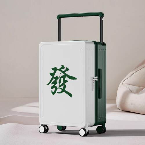 新款布兰兔国潮行行0李箱拉杆箱麻2将插画箱旅箱寸登机箱女小型皮