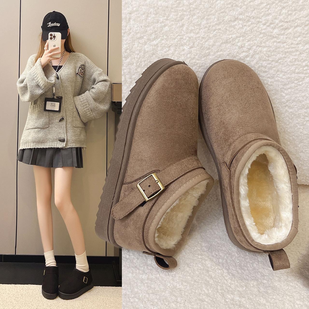 雪地靴鞋子保暖棉鞋-时尚雪地靴