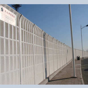 定制加工隔音屏障金属彩钢制作高速公路高架桥梁别墅隔音墙声屏障