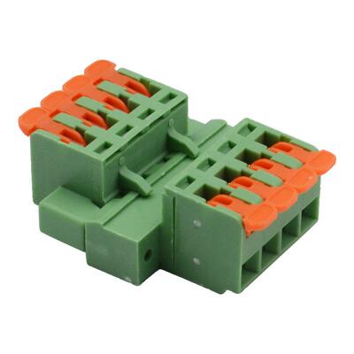 对插式免焊免螺丝对接接线端子公母接线对插头插拔式接线KSKT5.08