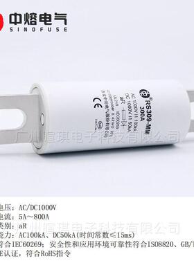 西安RS309-MM新能源汽车熔断器1000V快速直流充电桩熔断器