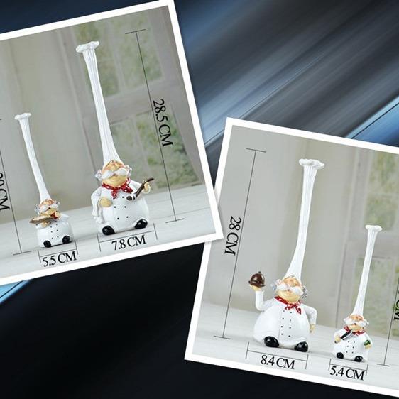 Z61AKA杂货 树脂工艺品 创意厨师K设居家摆件 橱窗摆 热销