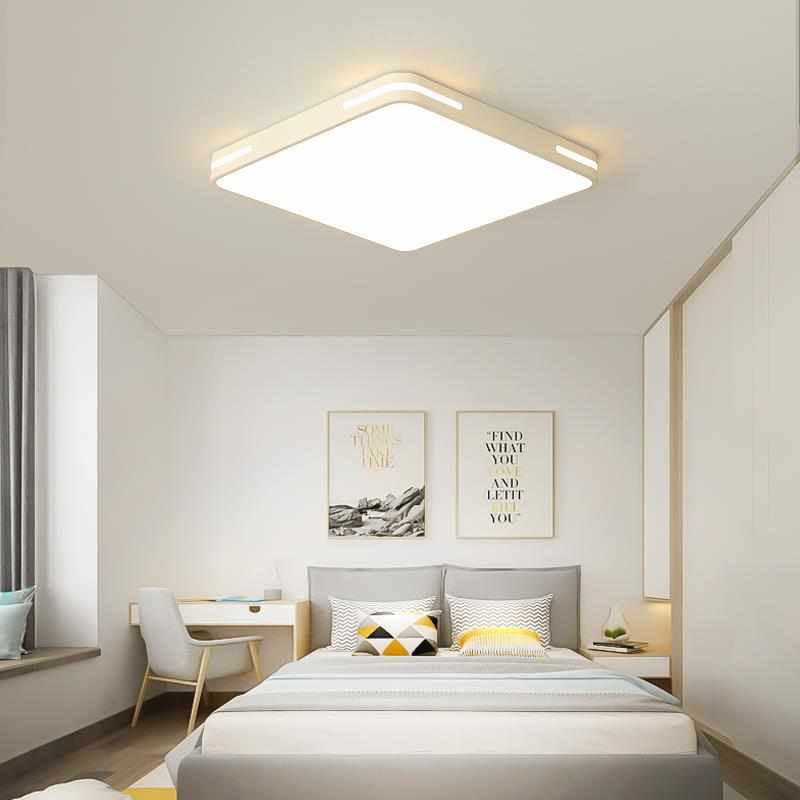 超薄led吸顶灯卧室灯方形现代简约客厅书房间灯餐厅阳台家用灯具