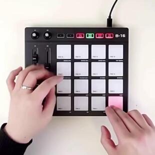 VQQ贝斯特电小制魔方IDI打击垫便携M式 DJ音音乐RGB编曲键盘控器